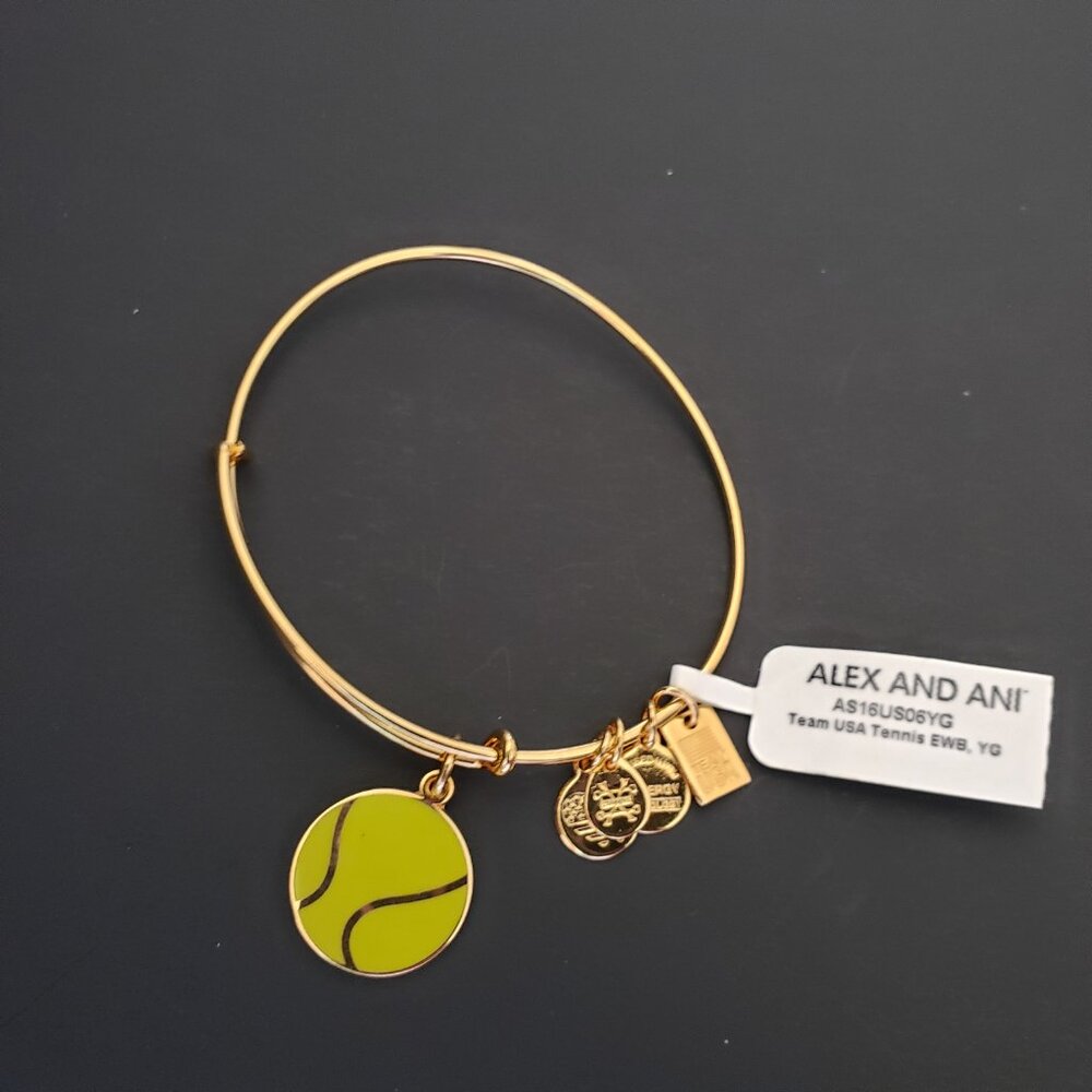 NWT Alex and Ani gold tennis bracelet  727